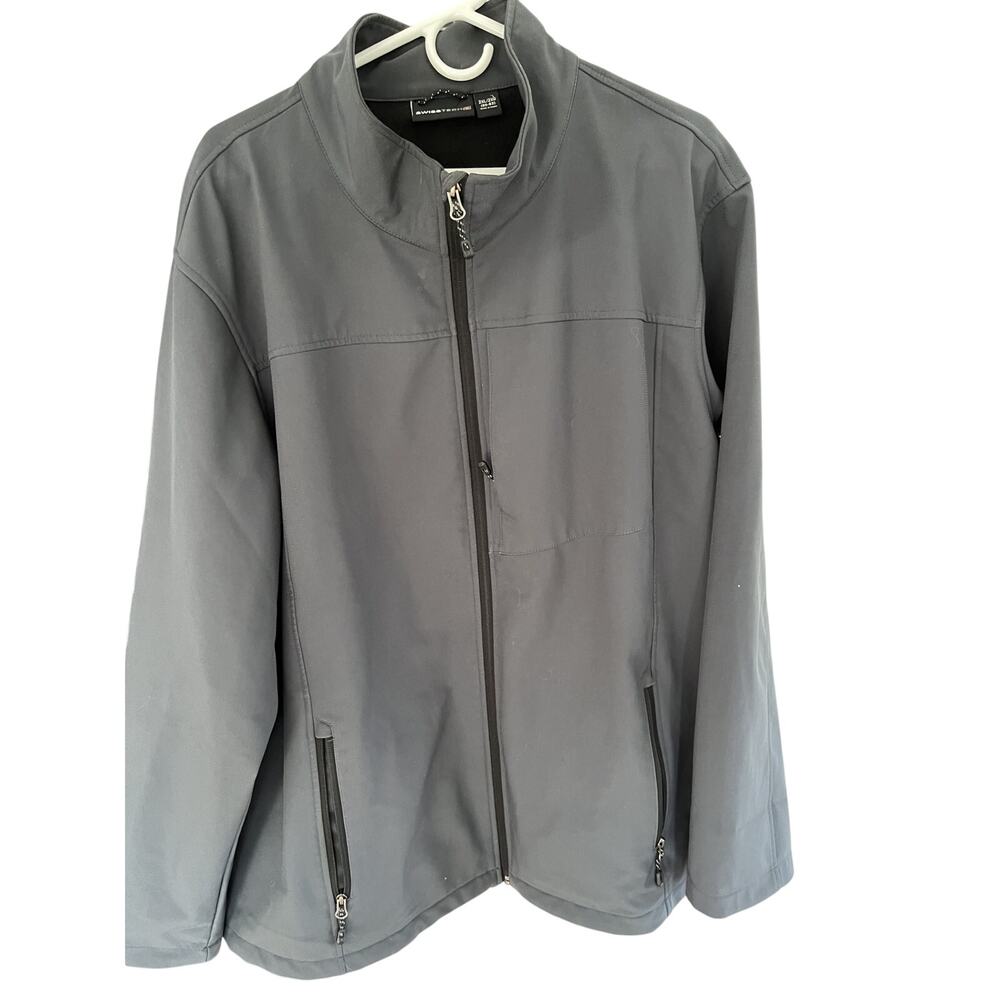 Swiss Tech Mens Shell Jacket 2XL (50-52) Rain Resistant Lined Utility Workwear